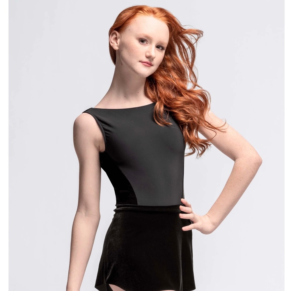 Eleve black leotard Allison style adult M